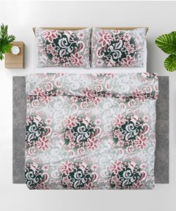 Lenjerie dubla 100% bumbac, 4 piese, Vera - HR-4BED-132-VERA