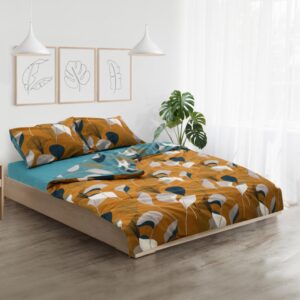 Lenjerie dubla, 100%bumbac, 4 piese, Clara - HR-4BED-132-CLARA