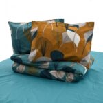 Lenjerie dubla, 100%bumbac, 4 piese, Clara - HR-4BED-132-CLARA