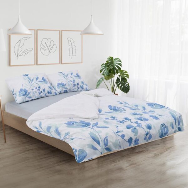Lenjerie Dubla BBC 4 piese, 132TC - Mist - HR-DBL132-MST