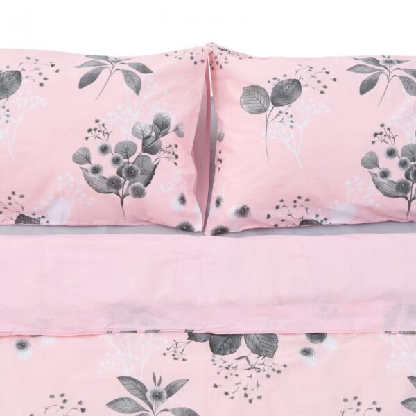Lenjerie Dubla BBC 4 piese, 132TC - Rose - HR-DBL132-PNK