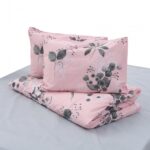 Lenjerie Dubla BBC 4 piese, 132TC - Rose - HR-DBL132-PNK