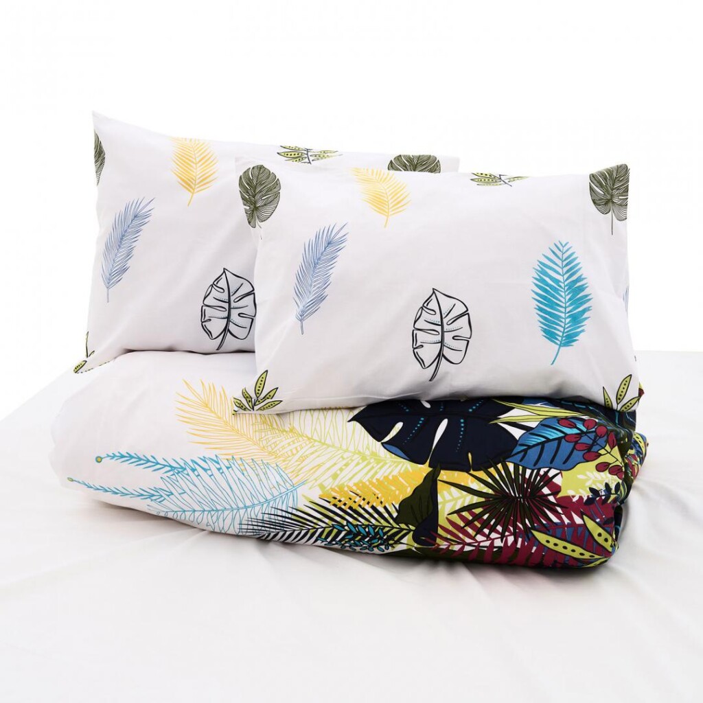 Lenjerie kingsize, bumbac, 132 TC, Lora - HR-KGBED-132-LRA Lenjerie kingsize, bumbac, 132 TC, Lora - HR-KGBED-132-LRA