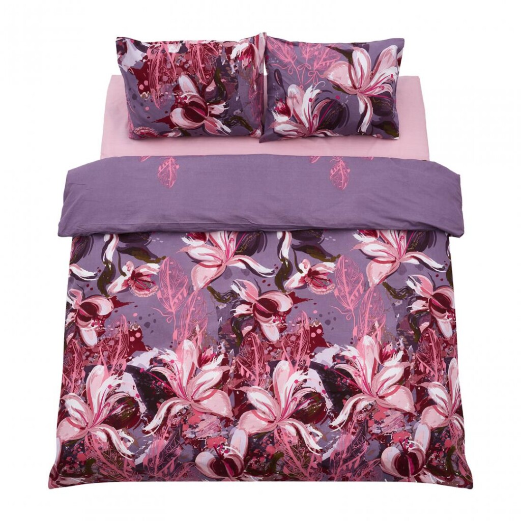 Lenjerie kingsize bumbac, 132 TC, Magnolia - HR-KGBED-132-MGN Lenjerie kingsize bumbac, 132 TC, Magnolia - HR-KGBED-132-MGN