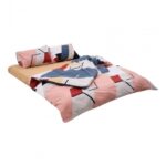 Lenjerie kingsize, bumbac, 132 TC, Ringo - HR-KGBED-132-RIN Lenjerie kingsize, bumbac, 132 TC, Ringo - HR-KGBED-132-RIN