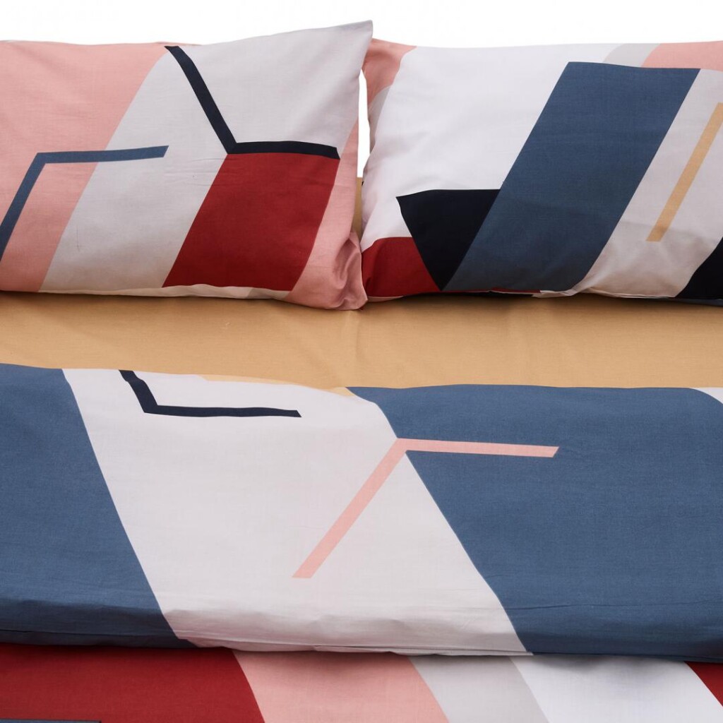 Lenjerie kingsize, bumbac, 132 TC, Ringo - HR-KGBED-132-RIN Lenjerie kingsize, bumbac, 132 TC, Ringo - HR-KGBED-132-RIN