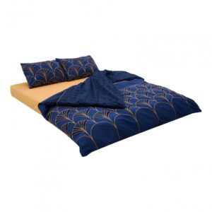 Lenjerie kingsize, bumbac, 132 TC, Wave - HR-KGBED-132-WAV