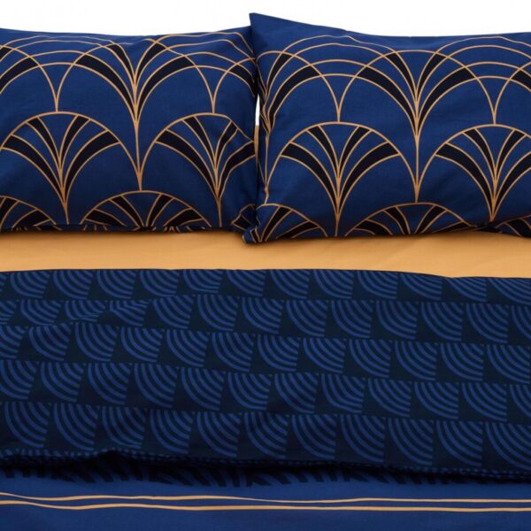Lenjerie kingsize, bumbac, 132 TC, Wave - HR-KGBED-132-WAV