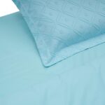 LENJERIE PAT KS CU BRODERIE TUFFATA BLUE - HR-4KSBED-TFBLUE