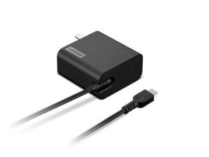 Lenovo 65W USB-C Wall Adapter; Charging Port: Type-C; Color: Black - 4X21L54610
