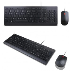 Lenovo Essential Wired Combo Keyboard and Mouse, USB, Black - 4X30L79922