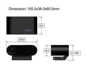 Lenovo ThinkSmart Cam, 4K, Connectivity USB3.2 Gen1 TypeC - 4Y71C41660