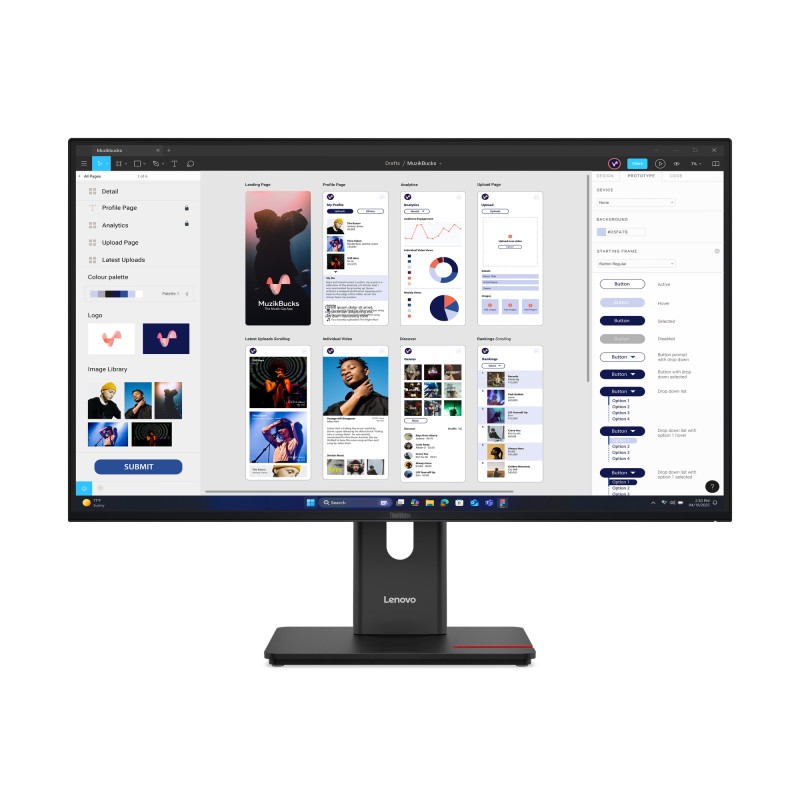 Lenovo ThinkVision T32UD-40. Display diagonal: 80 cm (31.5") - 64B0GAT1EU Lenovo ThinkVision T32UD-40. Display diagonal: 80 cm (31.5") - 64B0GAT1EU