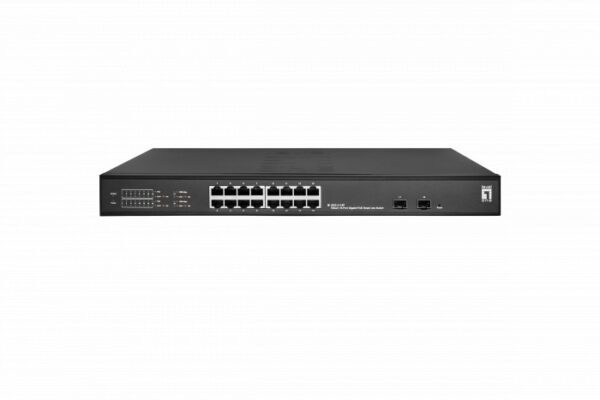 LevelOne GES-2118P Hilbert 18-Port Gigabit PoE Smart Lite Switch