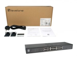 LevelOne GEU-2431 24-Port Gigabit Switch, 440 x 140 x 45 mm