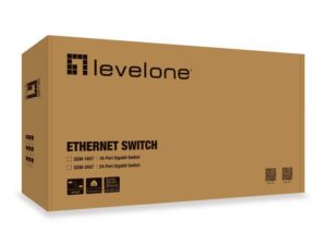 LevelOne GSW-1657 16-Port Gigabit Switch, 440 x 208 x 44 mm