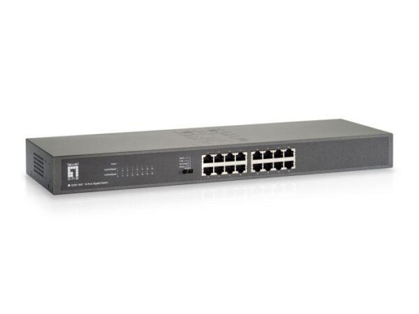 LevelOne GSW-1657 16-Port Gigabit Switch, 440 x 208 x 44 mm