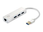 LevelOne USB-0503 Gigabit USB Network Adapter with USB Hub