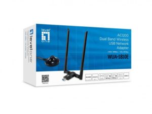 LevelOne WUA-1810E AC1200 Dual Band Wireless USB Network Adapter