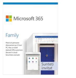 Licenta Cloud Retail Microsoft 365 Family Subscriptie 1 an - 6GQ-00092