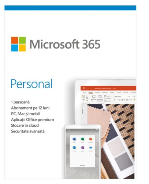 Licenta Cloud Retail Microsoft 365 Personal Subscriptie 1 an - QQ2-00012