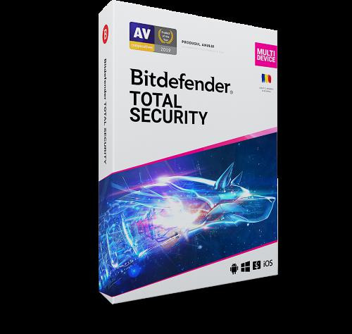 Licenta retail Bitdefender Total Security - protectie anti-malware completa - TS03ZZCSN1205BEN