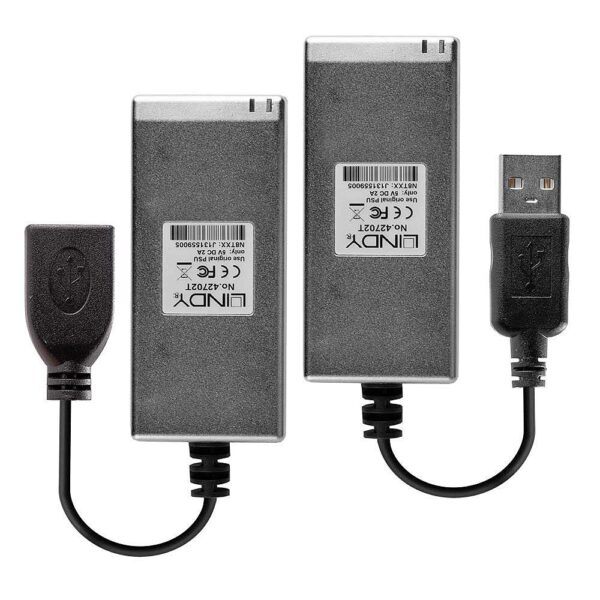 Lindy 200m Fibre Optic USB 2.0 Extender, latim - LY-42702
