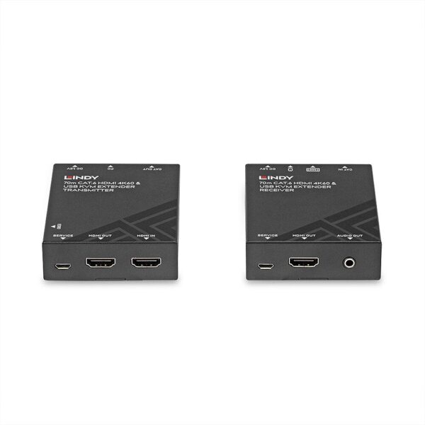 Lindy Cat.6 HDMI 4k60 KVM Extender, distanta maxima 70m - LY-39383