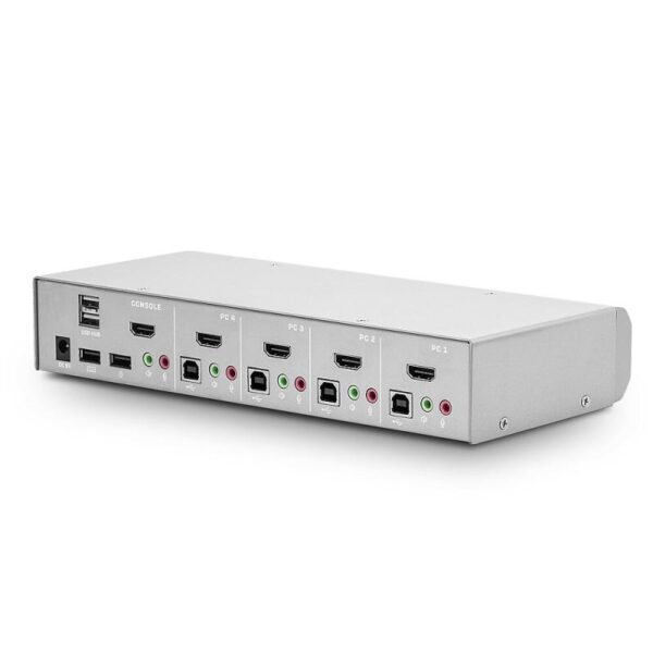 Lindy 4 Port HDMI 4K60 & USB KVM Switch - LY-39308