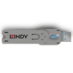 Lindy LY-40622, USB Type A Port Blocker Key, blue
