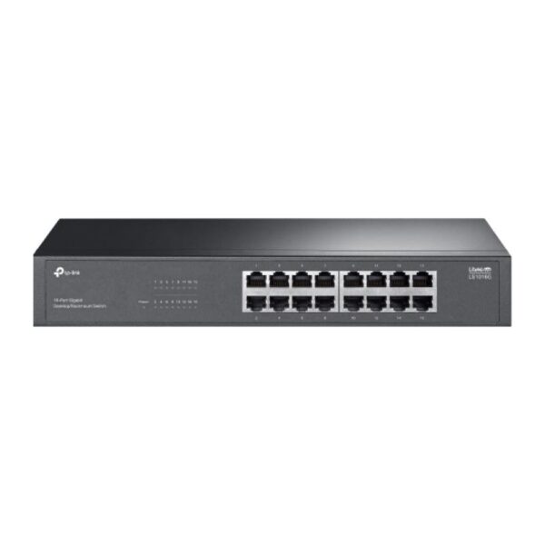 LiteWave 16-Port Gigabit Switch PORT: 16× Gigabit RJ45 Ports - LS1016G