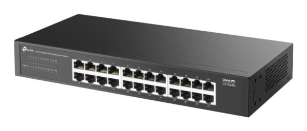 LiteWave 24-Port Gigabit Switch PORT: 24× Gigabit RJ45 Ports - LS1024G