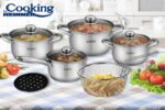 MADELINE, SET GATIT INOX 10 PIESE, COOKING BY HEINNER - HR-MSF-8178