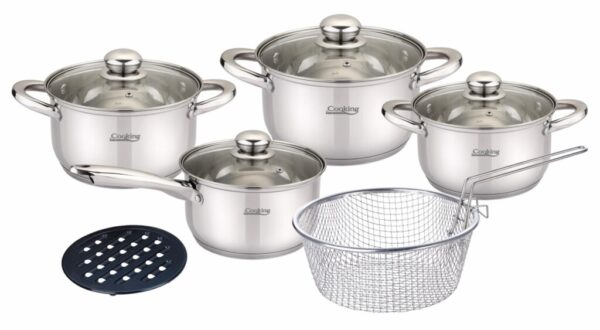 MADELINE, SET GATIT INOX 10 PIESE, COOKING BY HEINNER - HR-MSF-8178