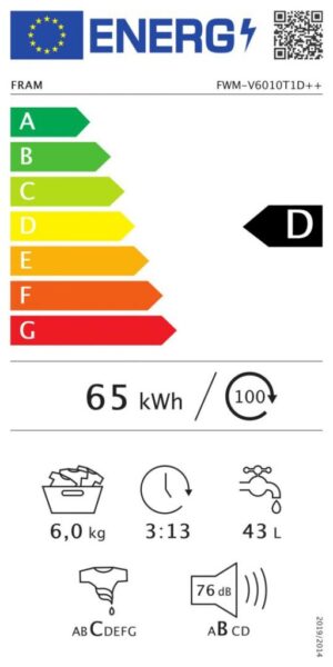 MASINA DE SPALAT RUFE FRAM FWM-V6010T1D++