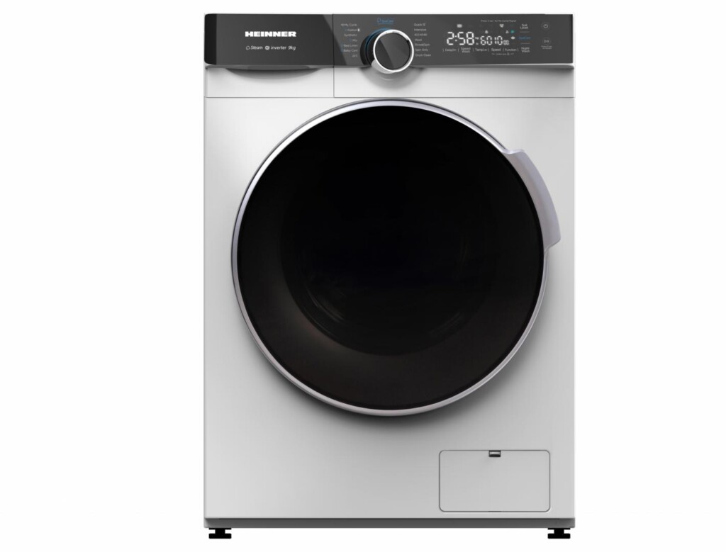 MASINA DE SPALAT RUFE SLIM CU USCATOR HEINNER HWDM-M814IVKB-01 MASINA DE SPALAT RUFE SLIM CU USCATOR HEINNER HWDM-M814IVKB - imagine 1