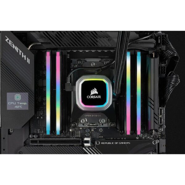 Memorie RAM Corsair Vengeance RGB PRO SL, DIMM, 16GB (8GB x 2) - CMH16GX4M2D3600C18