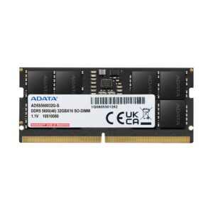 Memorie notebook ADATA 32GB, DDR5, 5600MHz, CL46, 1.1v - AD5S560032G-S