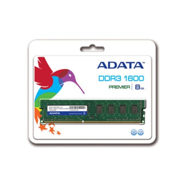 Memorie RAM ADATA, DIMM, DDR3L, 8GB, 1600MHz, CL11, 1.2V - ADDU1600W8G11-S