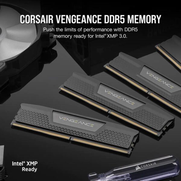 Memorie RAM CORSAIR VENGEANCE 64GB (2x32) DDR5 6000MHZ, CL40 - CMK64GX5M2B6000C40