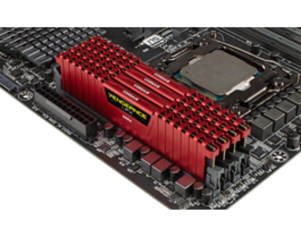 Memorie RAM Corsair Vengeance LPX Red, DIMM, DDR4, 8GB, CL16, 2666MHz - CMK8GX4M1A2666C16R