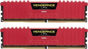 Memorie RAM Corsair Vengeance LPX Red, DIMM, DDR4, 8GB (2x4GB) - CMK8GX4M2A2666C16R