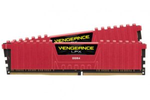 Memorie RAM Corsair Vengeance LPX Red, DIMM, DDR4, 16GB (2x8GB) - CMK16GX4M2A2400C1R