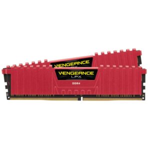 Memorie RAM Corsair Vengeance LPX Red, DIMM, DDR4, 8GB (2x4GB) - CMK8GX4M2A2666C16R