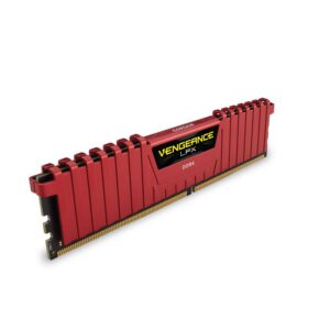 Memorie RAM Corsair Vengeance LPX Red, DIMM, DDR4, 8GB, CL16, 2400MHz - CMK8GX4M1A2400C16R