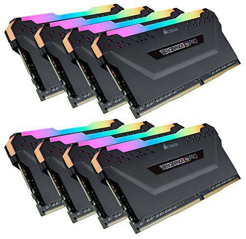 Memorie RAM Corsair VENGEANCE PRO RGB, DIMM, DDR4, 128GB (8x16GB) - CMW128GX4M8C3200C1