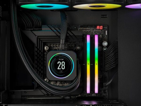 Memorie RAM CORSAIR VENGEANCE RGB 32GB (2x16) DDR5, 6000MHz, CL38 - CMH32GX5M2B6000C38