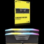 Memorie RAM CORSAIR Vengeance RGB 32GB (2x16) DDR5 6400MHz - CMH32GX5M2B6400C36