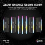 Memorie RAM CORSAIR Vengeance RGB 32GB (2x16) DDR5 6400MHz - CMH32GX5M2B6400C36