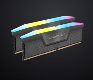 Memorie RAM Corsair Vengeance RGB, 32GB DDR5, 6000MHz, CL38 - CMH32GX5M2B6000Z38